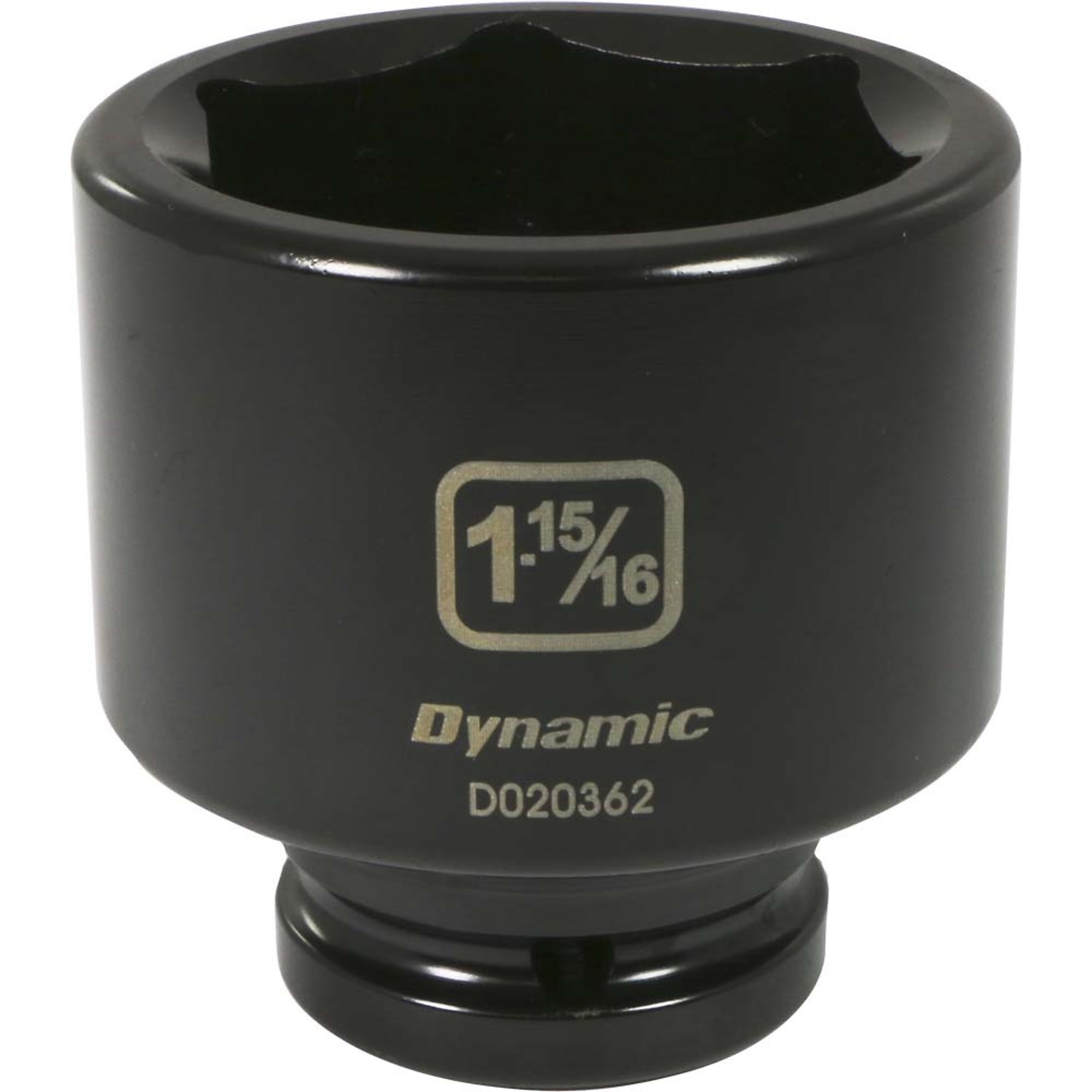 Dynamic Tools 3/4" Drive 6 Point SAE, 1-15/16" Standard Length, Impact Socket